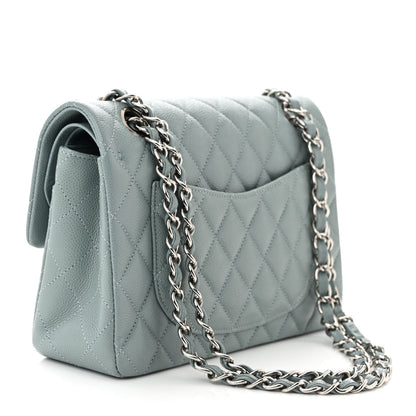 Chanel Caviar Quilted Small Double Flap Blue 3 of 11
