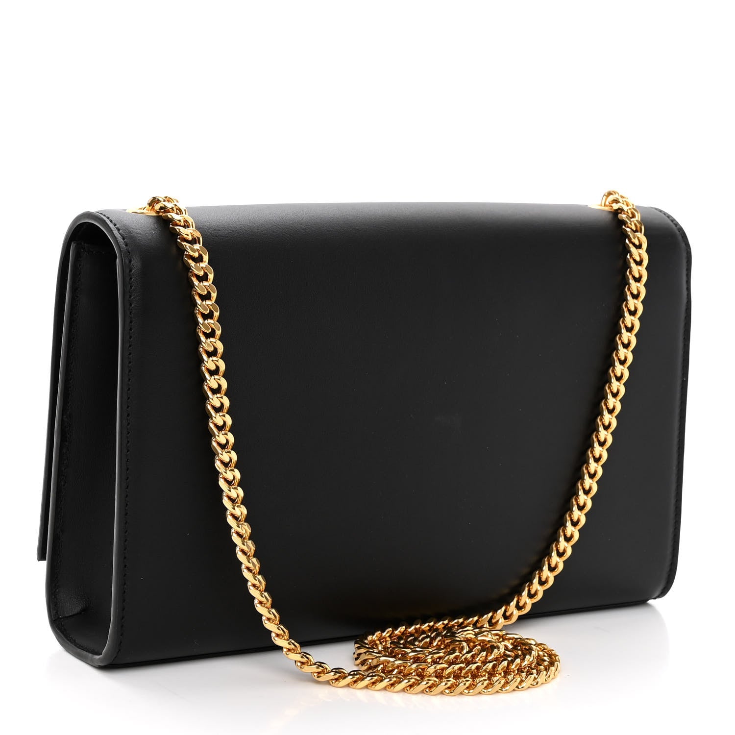 Saint Laurent Smooth Calfskin Medium Classic Monogram Kate Tassel Satchel Black 3 of 9