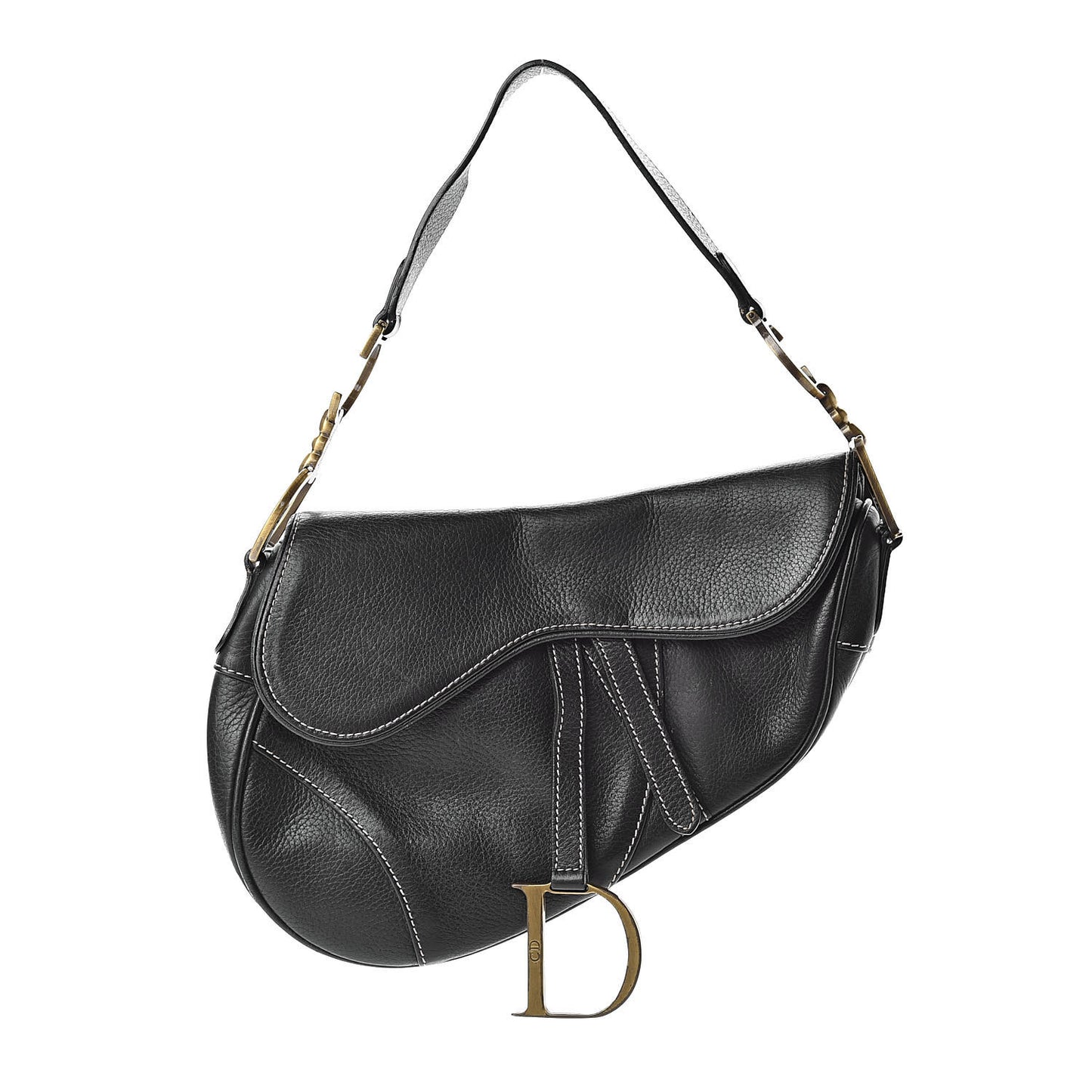 Calfskin Saddle Bag Black