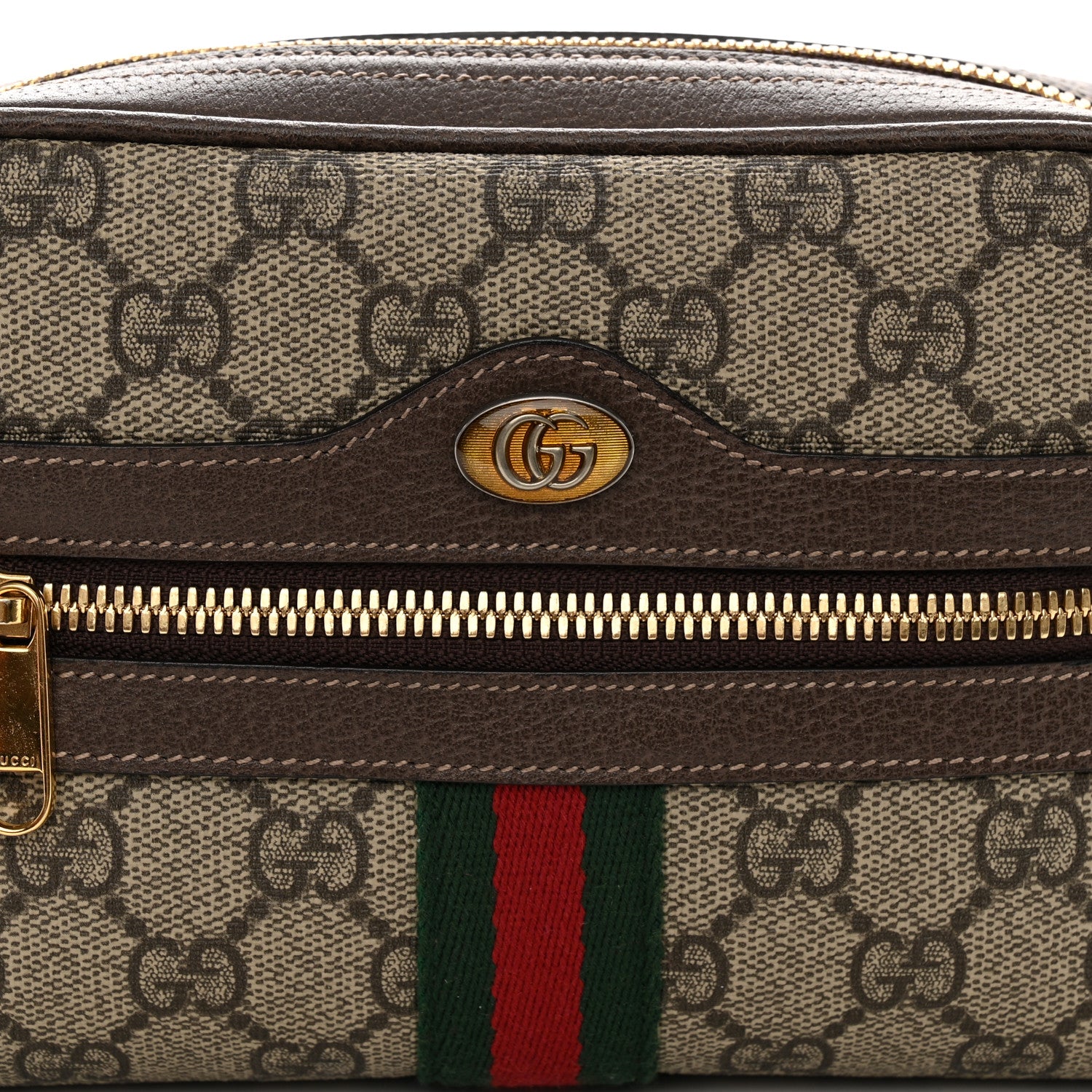 Gucci GG Supreme Monogram Web Small Ophidia Belt Bag 95 38 Dark Brown 9 of 12