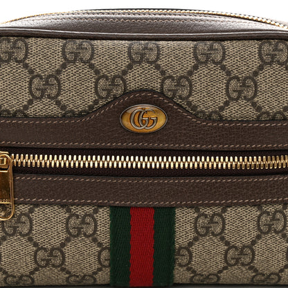 Gucci GG Supreme Monogram Web Small Ophidia Belt Bag 95 38 Dark Brown 9 of 12