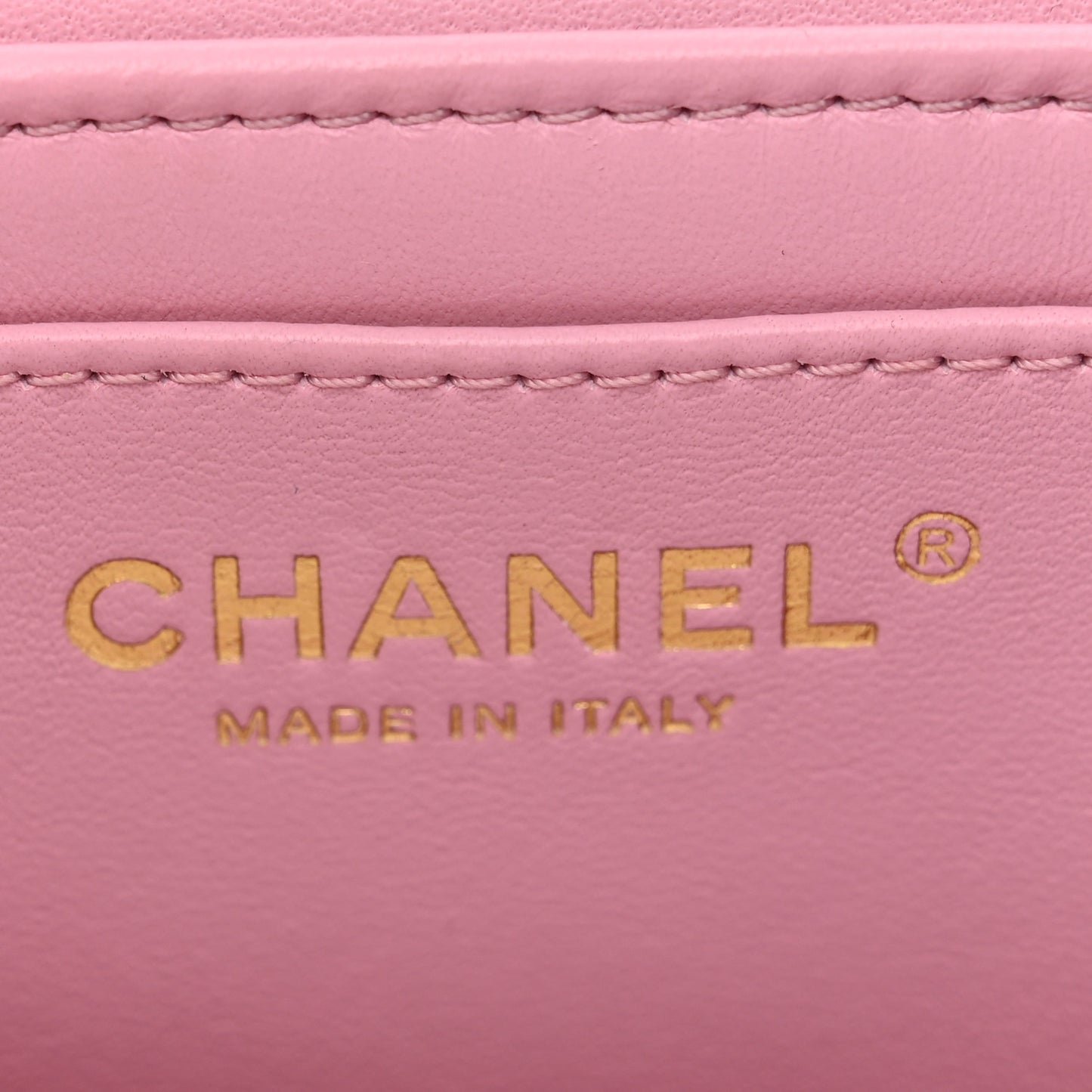 Lambskin Quilted Trendy Vanity Case Pink