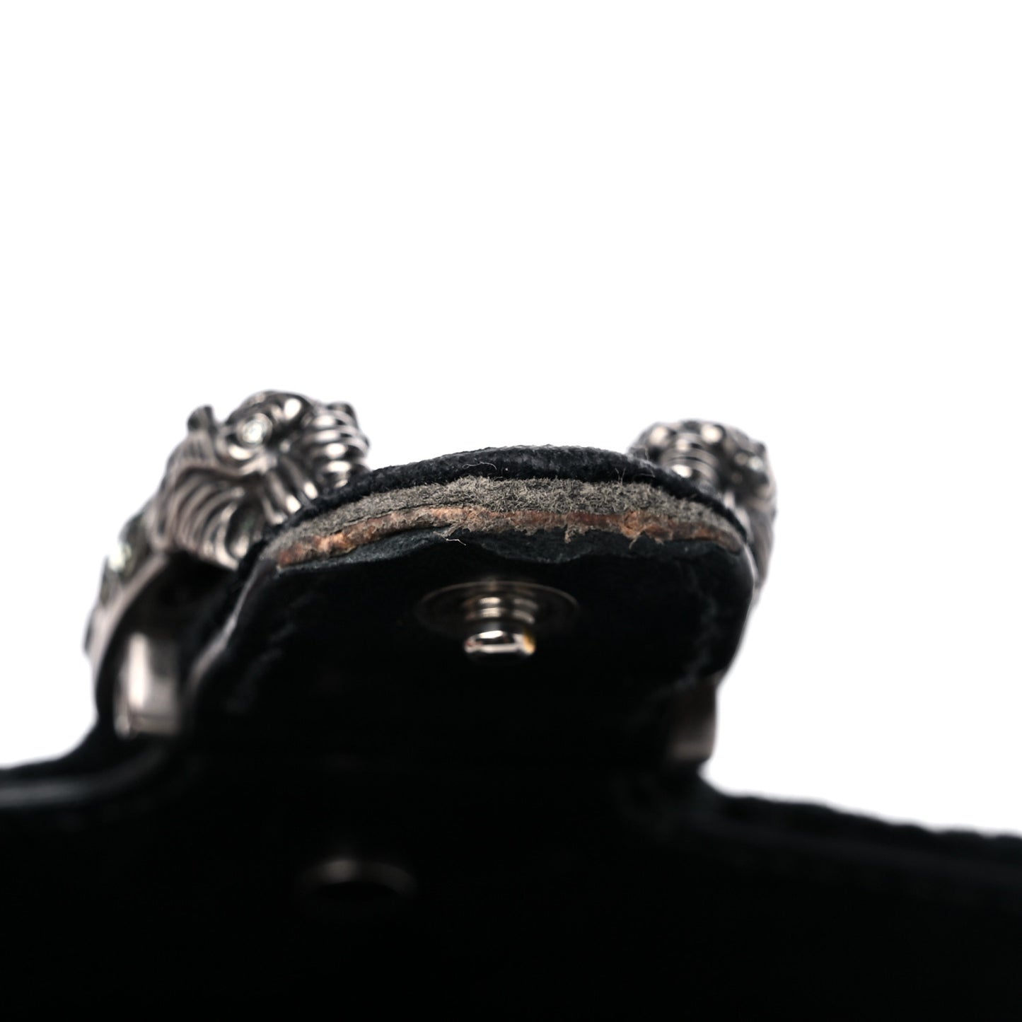 Velvet GG Monogram Mini Dionysus Chain Wallet Black