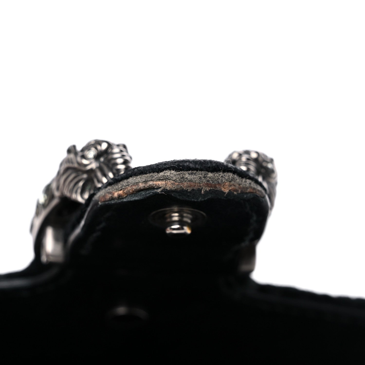 Gucci Velvet GG Monogram Mini Dionysus Chain Wallet Black 12 of 18