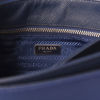 Prada Saffiano Tessuto Nylon Chain Shoulder Bag Bluette 6 of 10