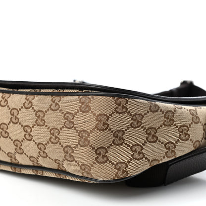 Gucci Monogram Flap Messenger Bag Beige Dark Brown 9 of 9