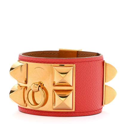Hermes Epsom Collier De Chien CDC Bracelet S Rose Jaipur 1 of 8