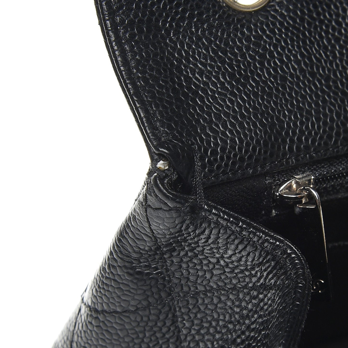 Caviar Quilted Jumbo Single Flap Black