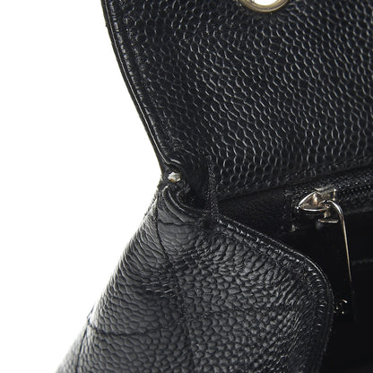 Chanel Caviar Quilted Jumbo Single Flap Black 10 of 13