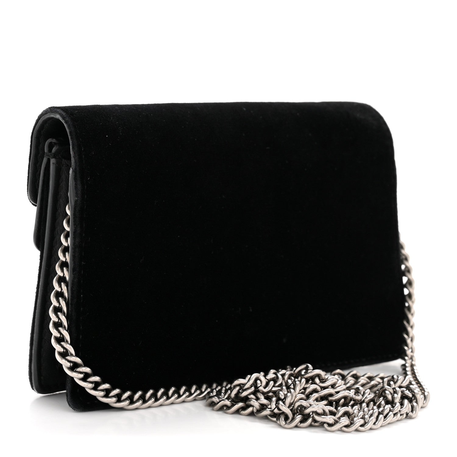 Gucci Velvet Super Mini Dionysus Shoulder Bag Black 3 of 11