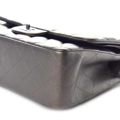 Chanel Metallic Lambskin Quilted Jumbo Double Flap Bronze 7 of 10