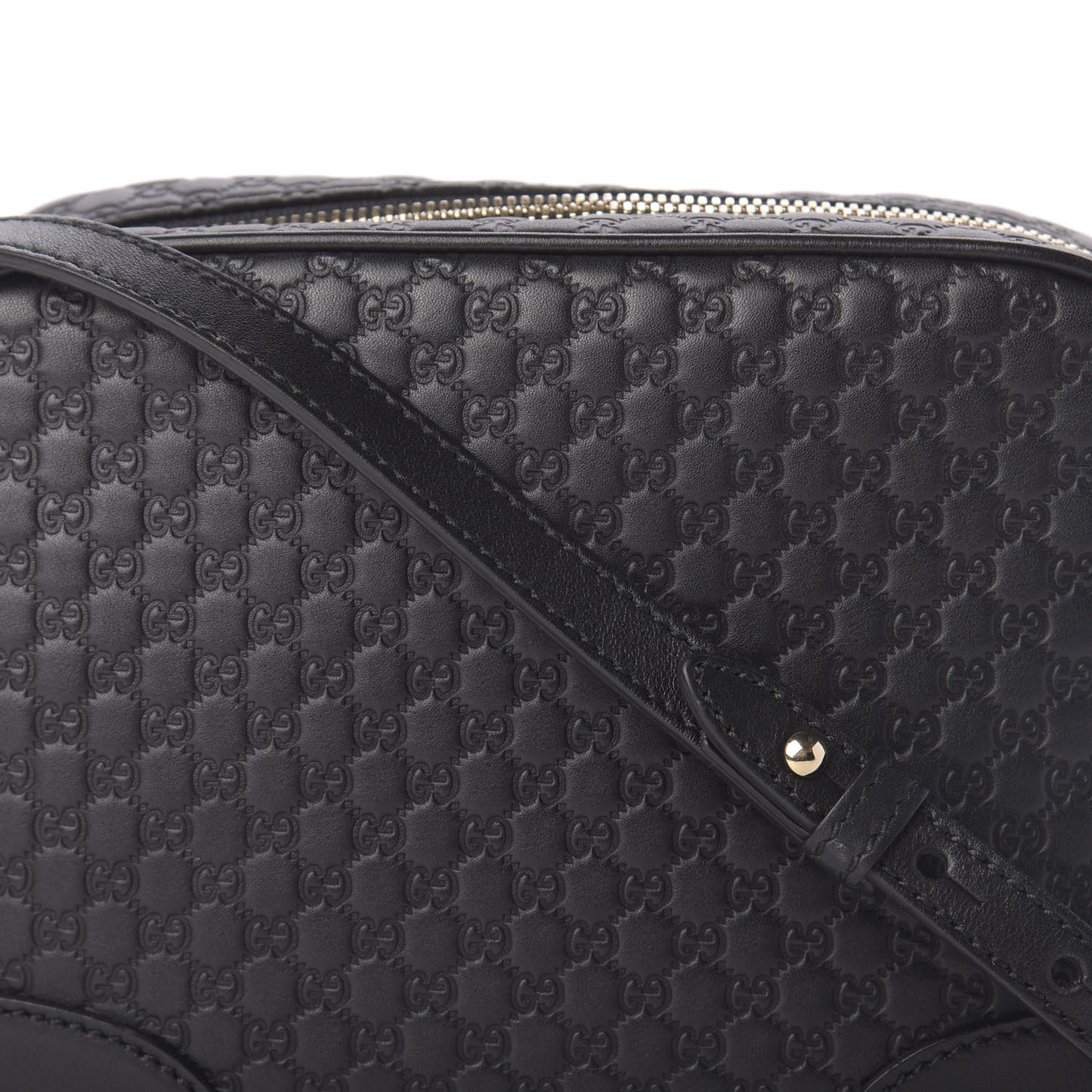 Microguccissima Mini Bree Messenger Bag Black
