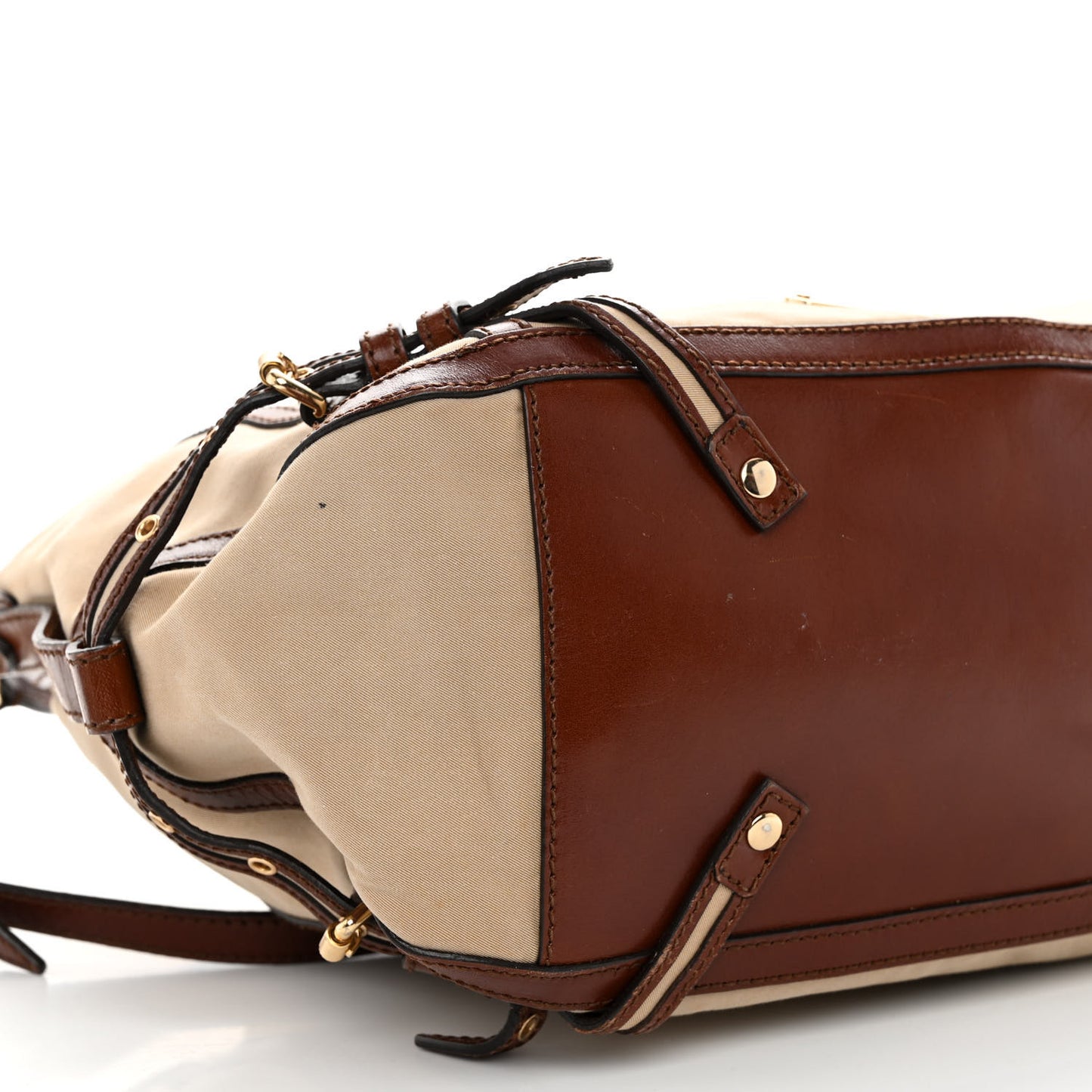 Canvas Calfskin Canterbury Tote