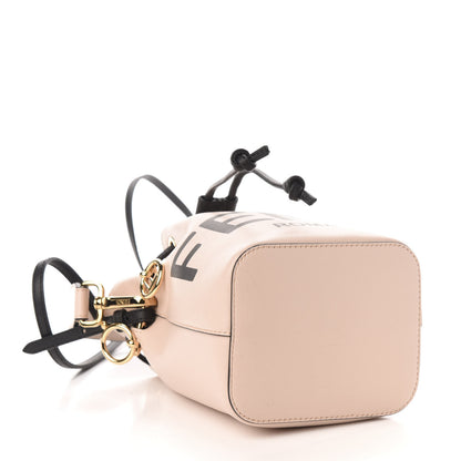 Fendi Vitello Fluffy Grace F is Fendi Logo Embossed Mini Mon Tresor Bucket Bag Rosa Quarzo Black 5 of 11