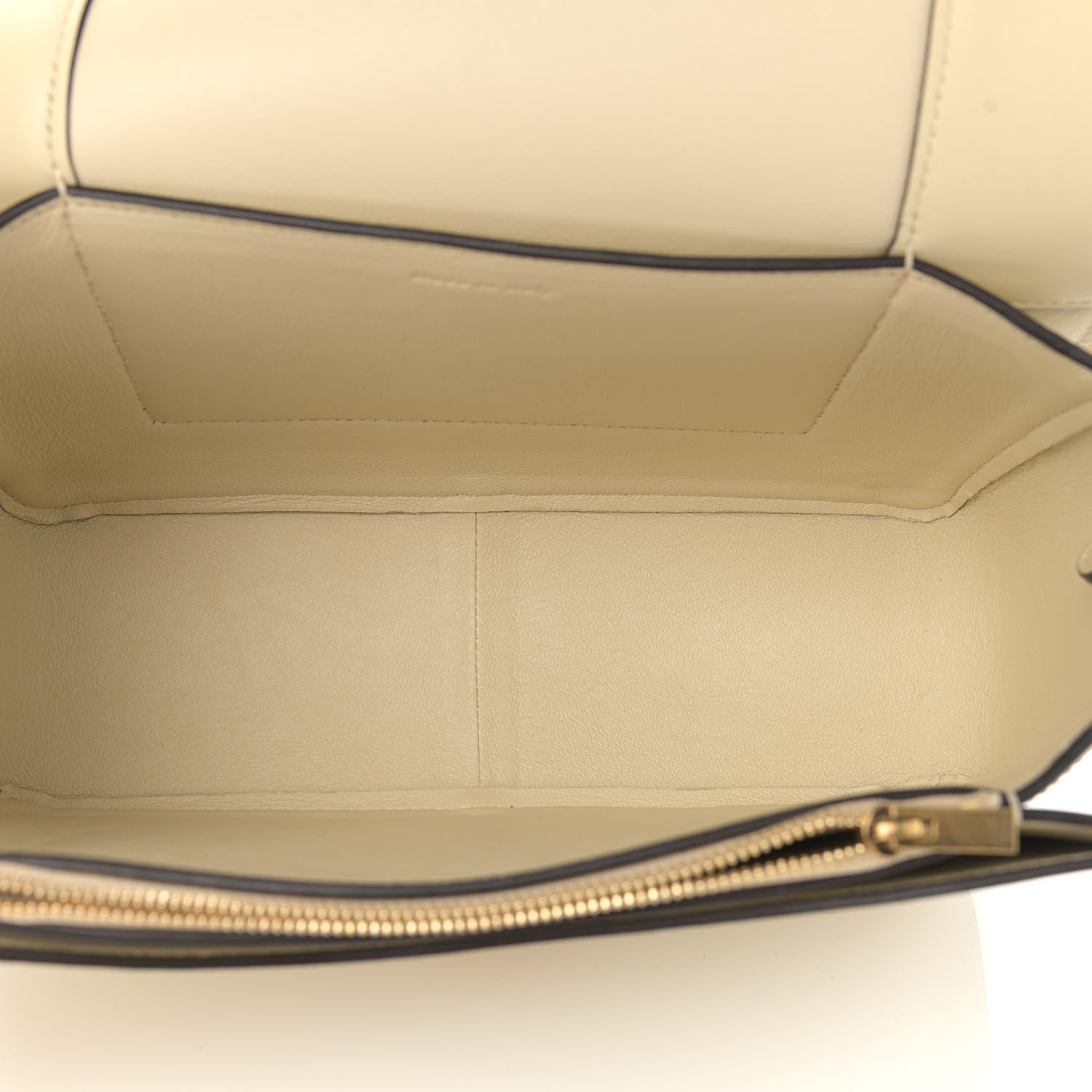 Celine Shiny Smooth Calfskin Medium Frame Shoulder Bag Chalk Mastic 5 of 14
