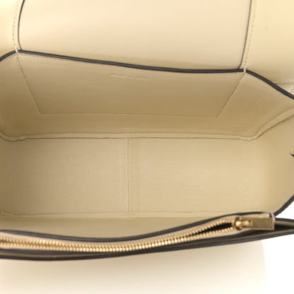 Celine Shiny Smooth Calfskin Medium Frame Shoulder Bag Chalk Mastic 5 of 14