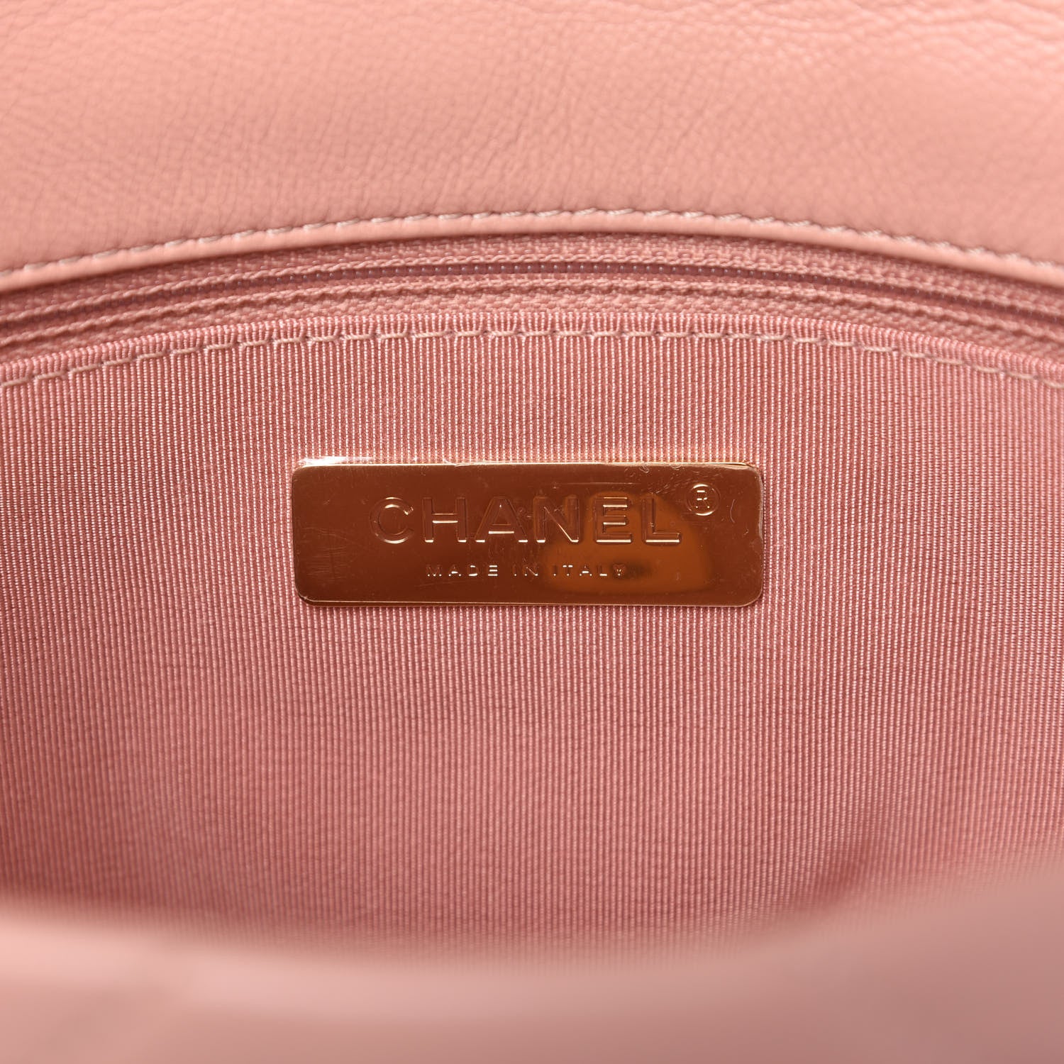 Chanel Goatskin Quilted Medium Chanel 19 Flap Light Pink 8 of 11