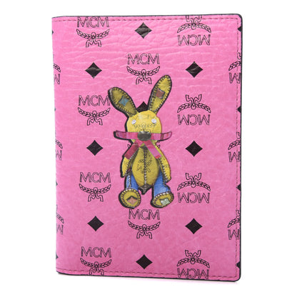 MCM Visetos Rabbit Passport Holder Pink 1 of 6