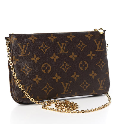 Louis Vuitton Monogram 2019 Christmas Animation Double Zip Pochette 2 of 8