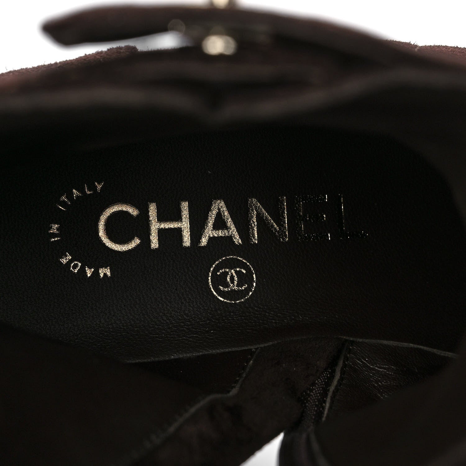 Chanel Suede Patent Calfskin Quilted Cap Toe Short Boots 36 Brown Black 7 of 9