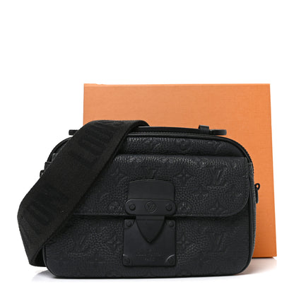 Louis Vuitton Taurillon Monogram S Lock Messenger Black 10 of 11