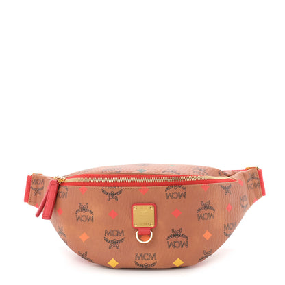 MCM Skyoptic Visetos Small Fursten Belt Bag Diamond Cognac 1 of 10