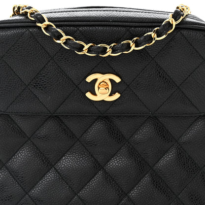 Chanel Caviar Quilted Flap Camera Case Black 9 of 13