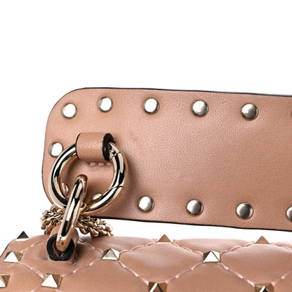 Valentino Garavani Nappa Medium Rockstud Spike Shoulder Bag Soft Noisette 12 of 13