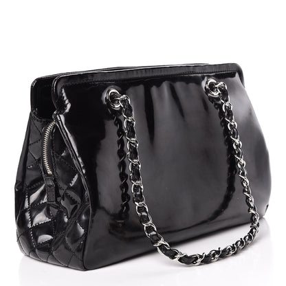 Chanel Vinyl Lipstick Ligne Tote Black 3 of 20