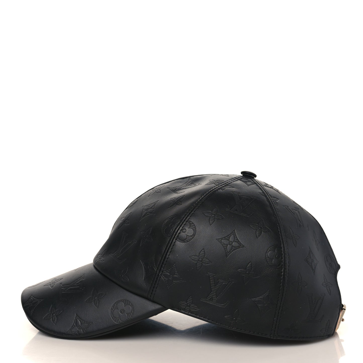 Calfskin Monogram Shadow Baseball Cap 60 Black