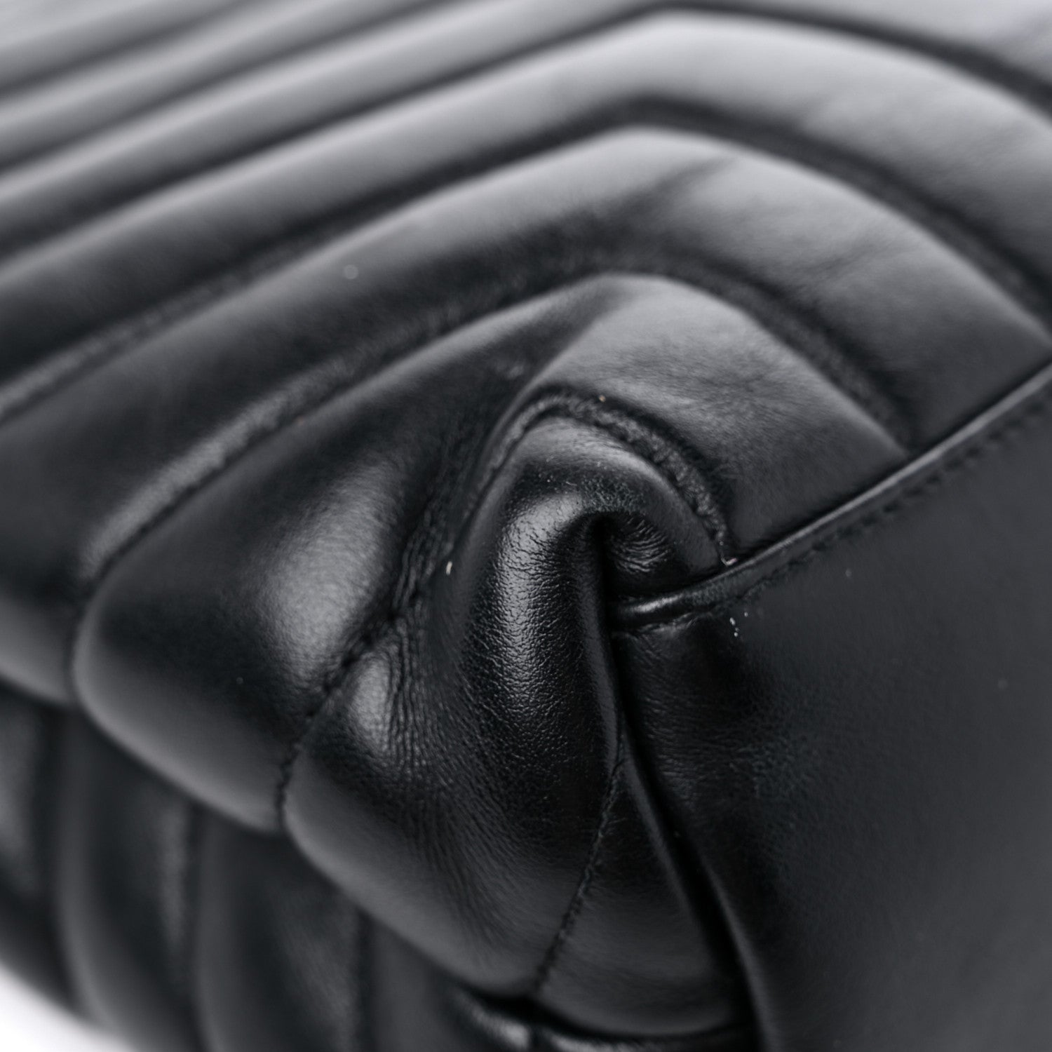 Saint Laurent Calfskin Y Quilted Monogram Medium Loulou Chain Satchel Black 11 of 19