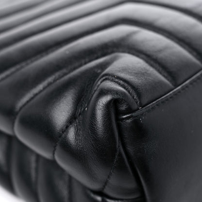 Saint Laurent Calfskin Y Quilted Monogram Medium Loulou Chain Satchel Black 11 of 19