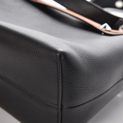 Fendi Vitello Dolce 4 Color Medium By The Way Boston Bag Black Verde Smeraldo Multicolor 10 of 13