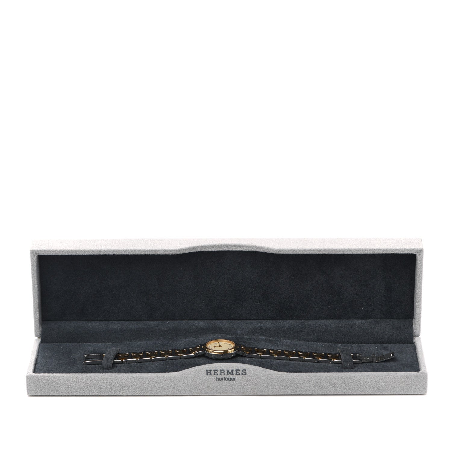 Hermes Stainless Steel 24mm Clipper Quartz Watch Gold 5 of 5