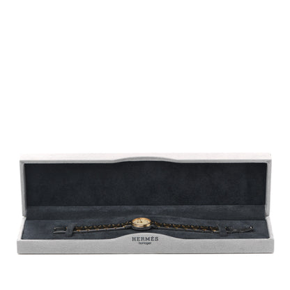 Hermes Stainless Steel 24mm Clipper Quartz Watch Gold 5 of 5