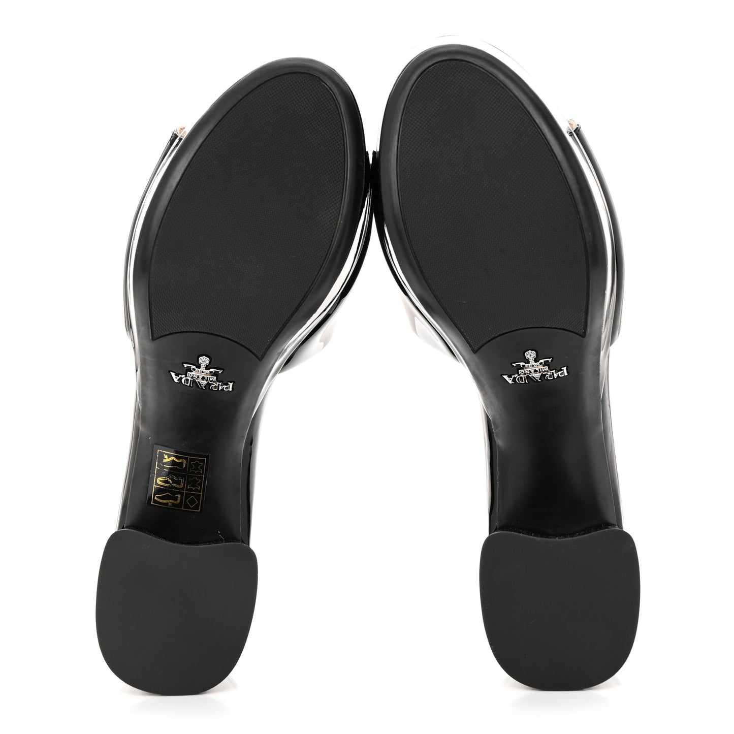 Vernice 65mm Platform Sandals 35.5 Black