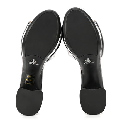 Prada Vernice 65mm Platform Sandals 35.5 Black 5 of 10