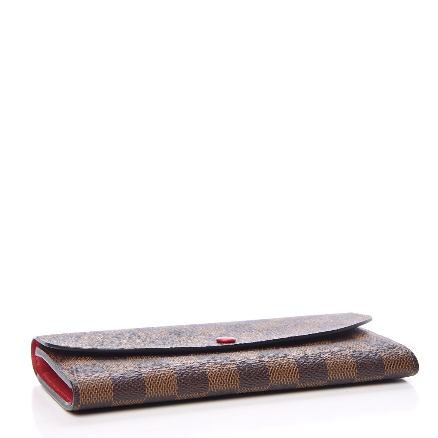 Damier Ebene Emilie Wallet Red