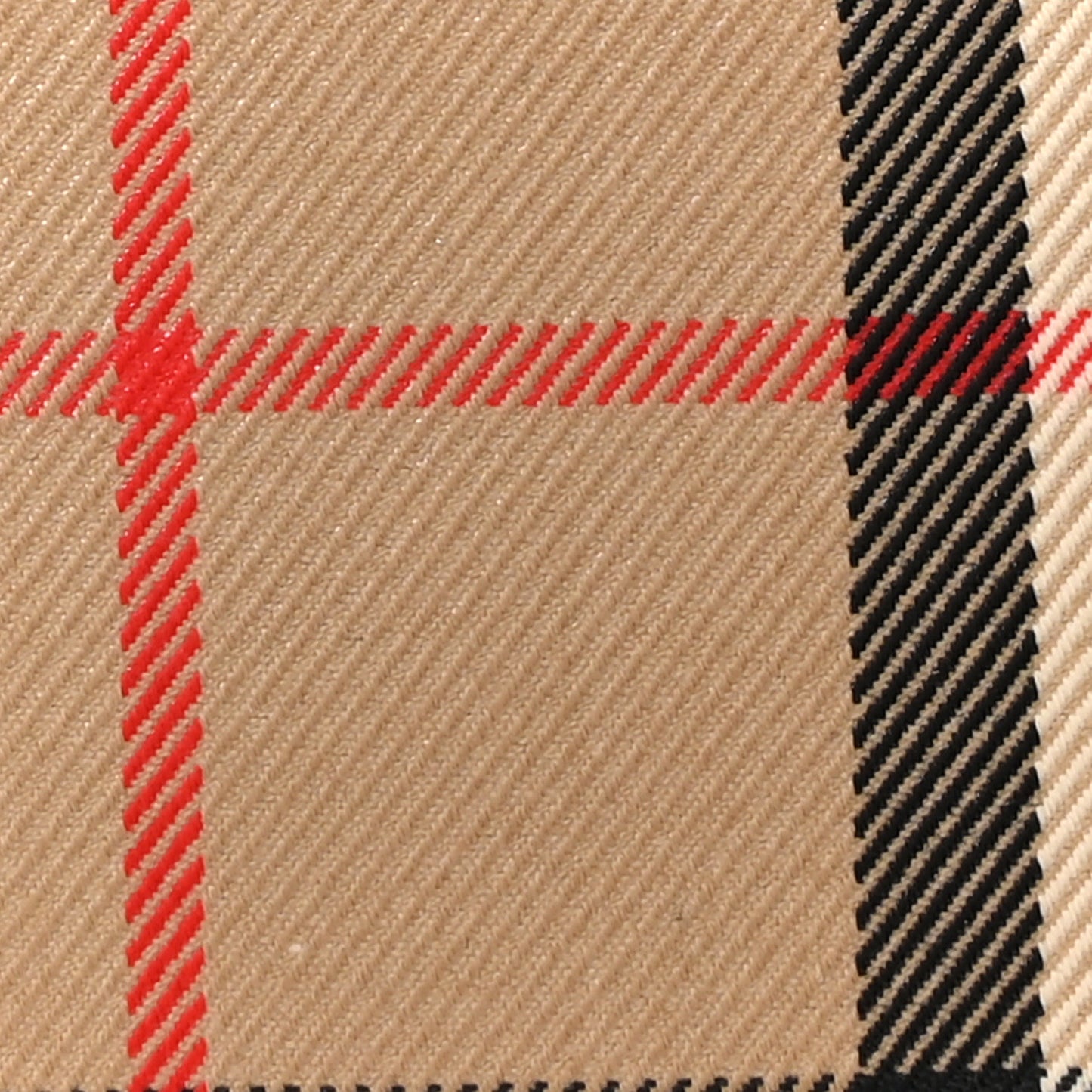 Vintage Check Gabardine Clutch Archive Beige Tan
