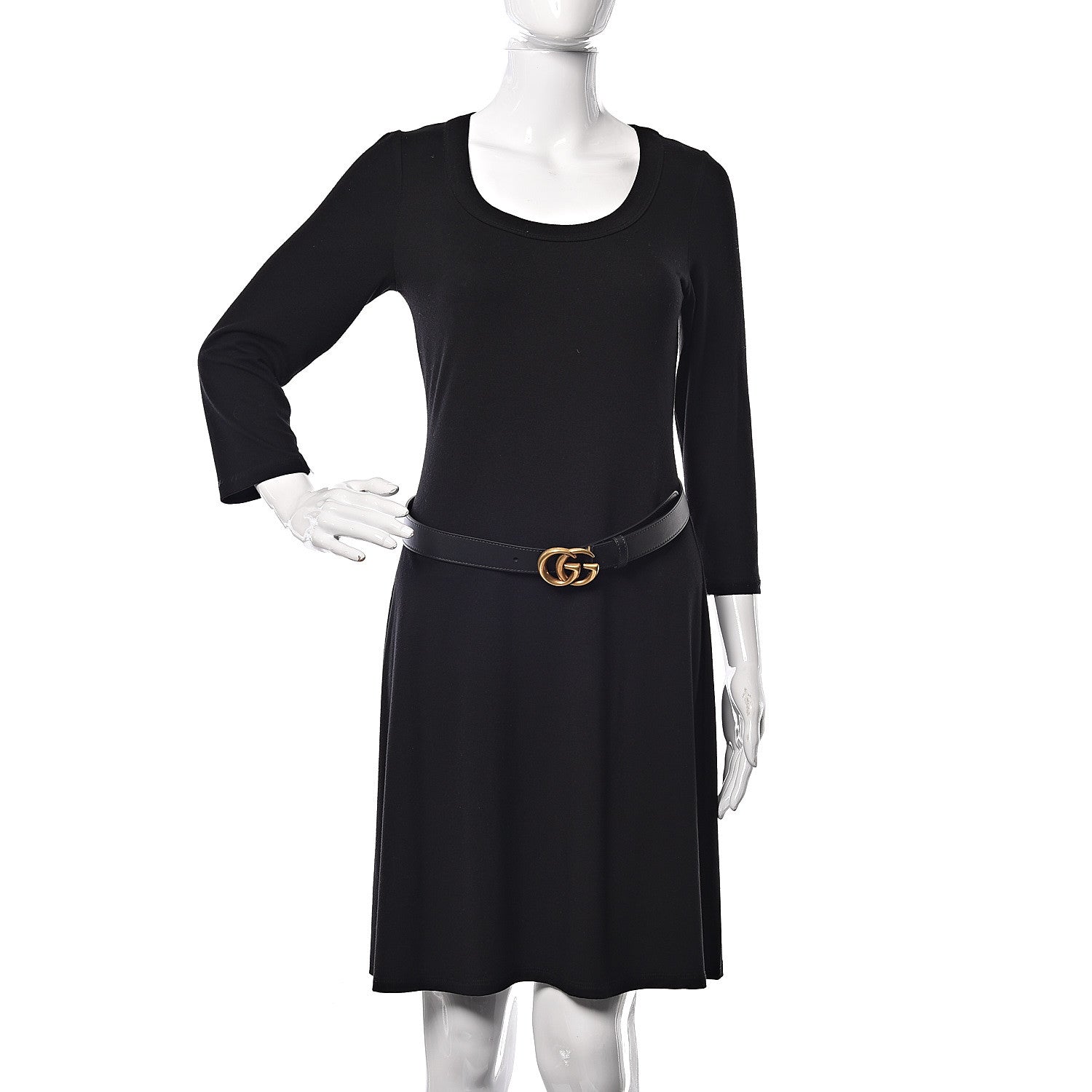 Gucci Calfskin Double G 30mm Belt 85 34 Black 2 of 7