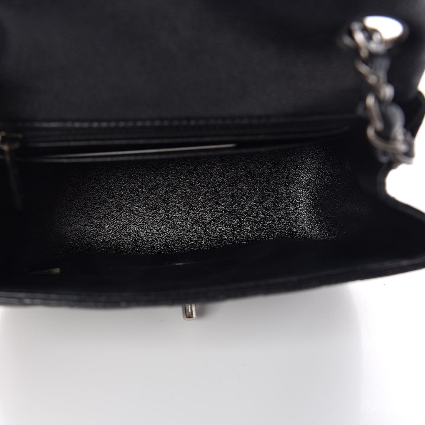 Caviar Quilted Mini Square Flap Black