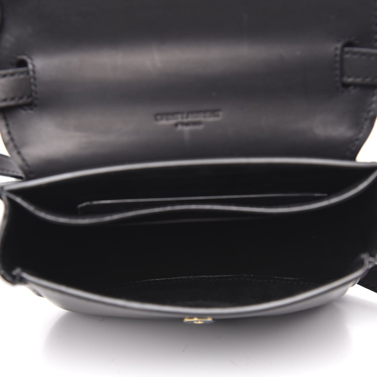 Smooth Calfskin Mini Classic Monogram Kaia Satchel Black
