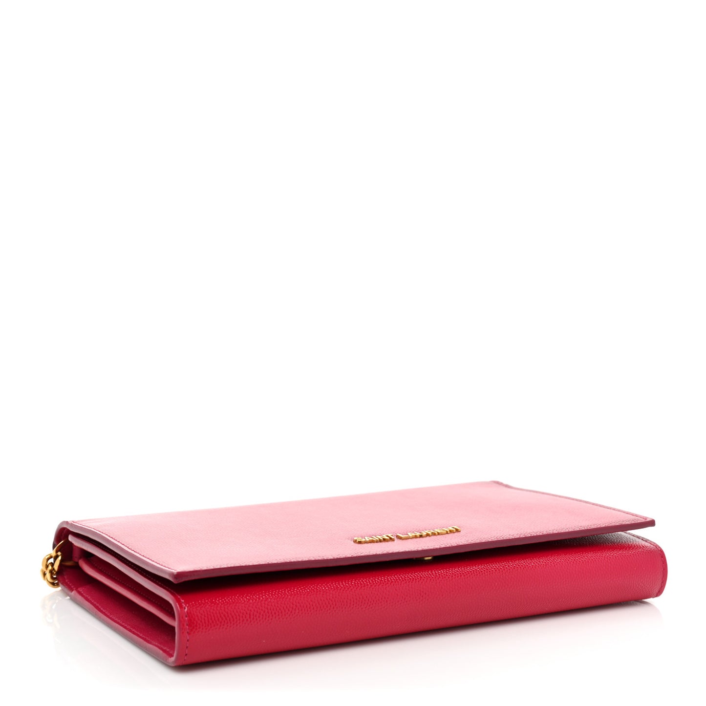 Grain de Poudre Classic Letters Chain Wallet Fuchsia