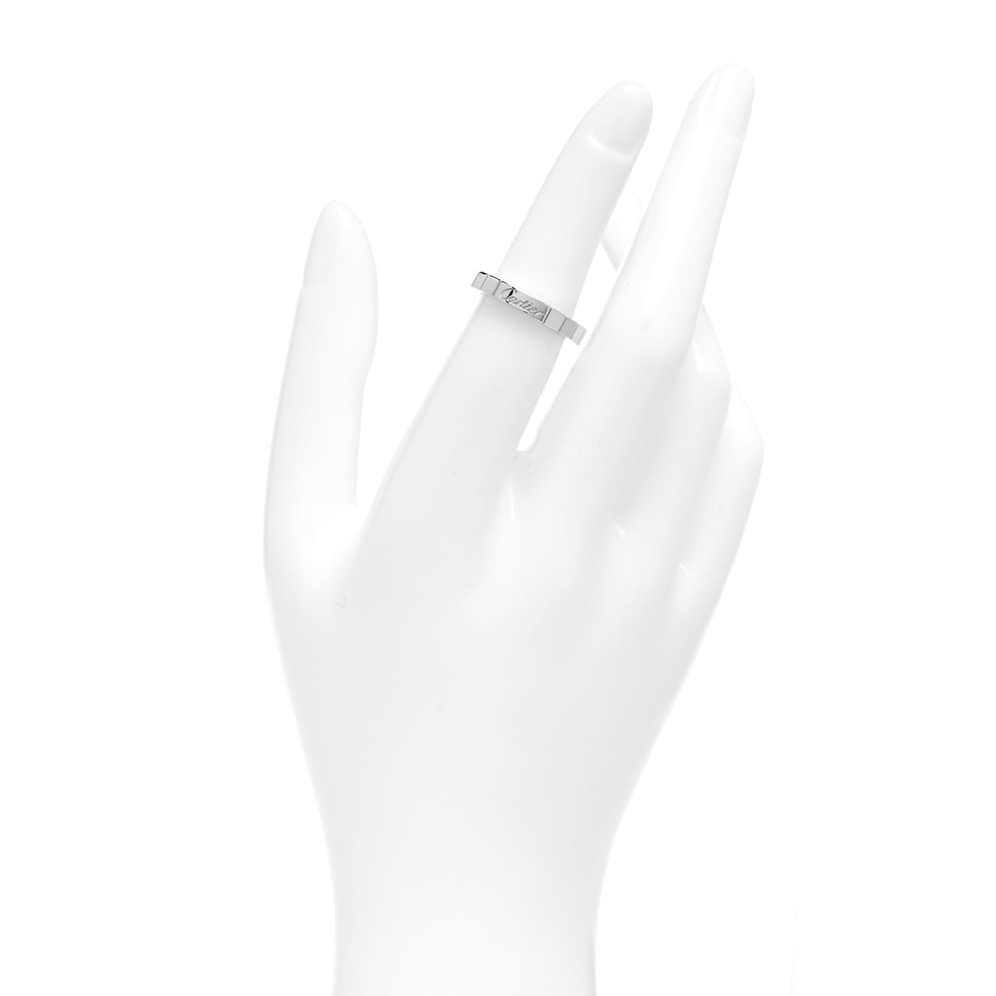 18K White Gold Lanieres Ring 50 5.25