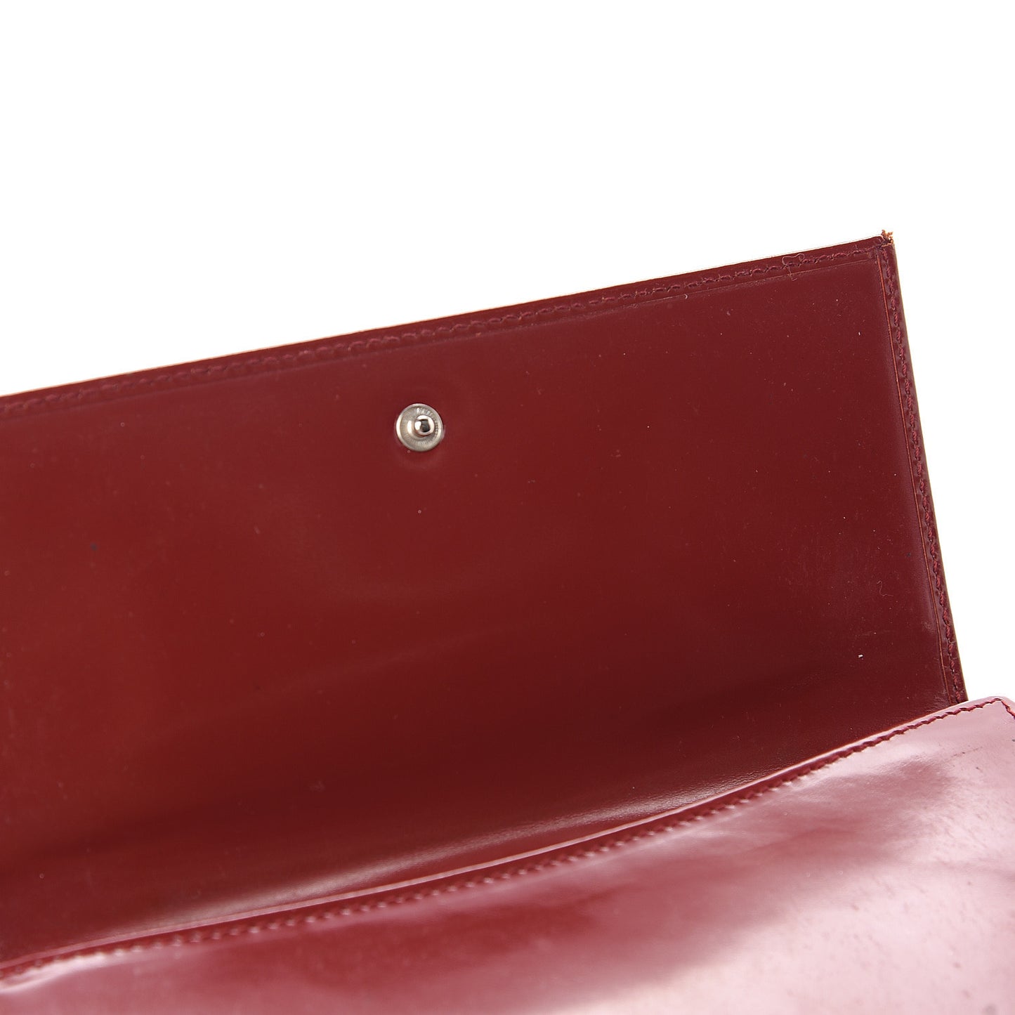 Patent Embossed G Continental Flap Wallet