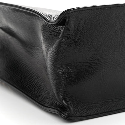 Chanel Shiny Aged Calfskin Shopping Bag Black 9 of 10