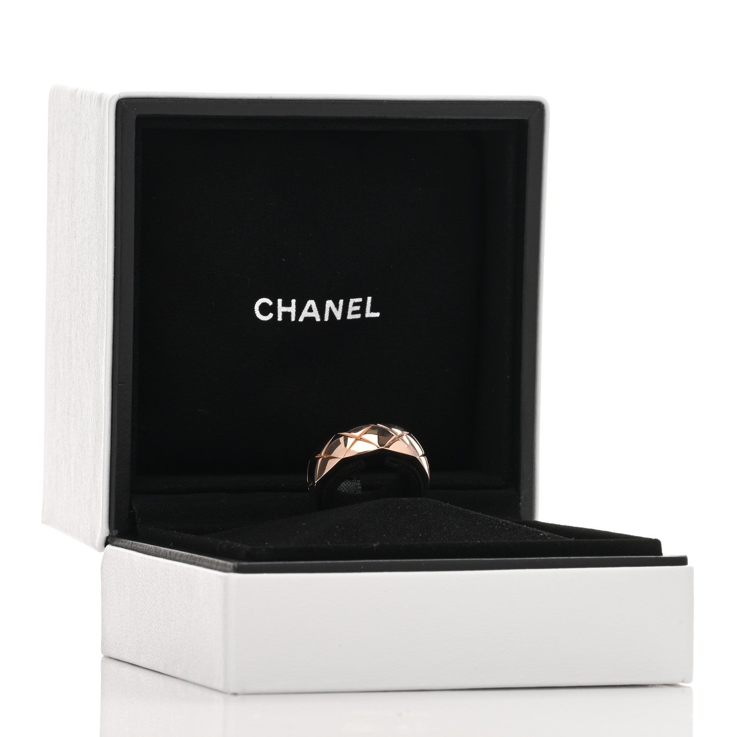 Chanel 18K Beige Gold Small Coco Crush Ring 53 6.5 5 of 5