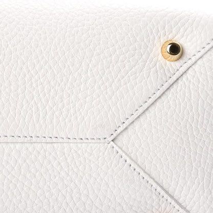 Burberry London Grainy Calfskin Small Greenwood Bowling Bag White 10 of 11