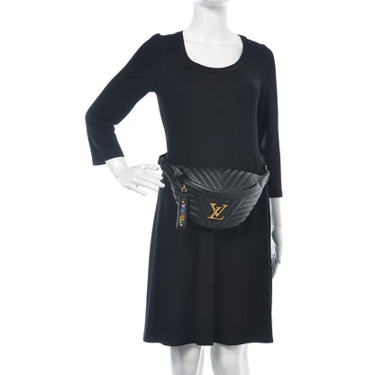 Louis Vuitton Calfskin Quilted New Wave Bumbag Black 2 of 9