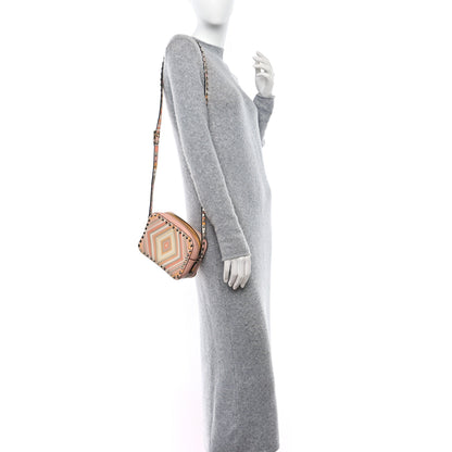 Valentino Garavani Vitello Native Couture 1975 Rockstud Camera Crossbody Bag Orange Multicolor 2 of 9